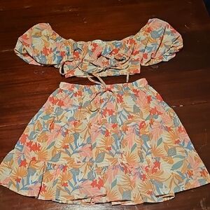 HYFVE Colorful Floral Kids Dress Set